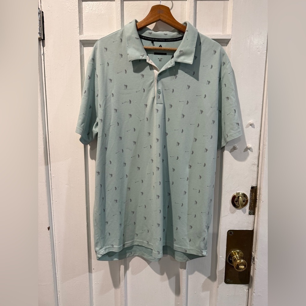 adidas Mint Green Polo Shirt